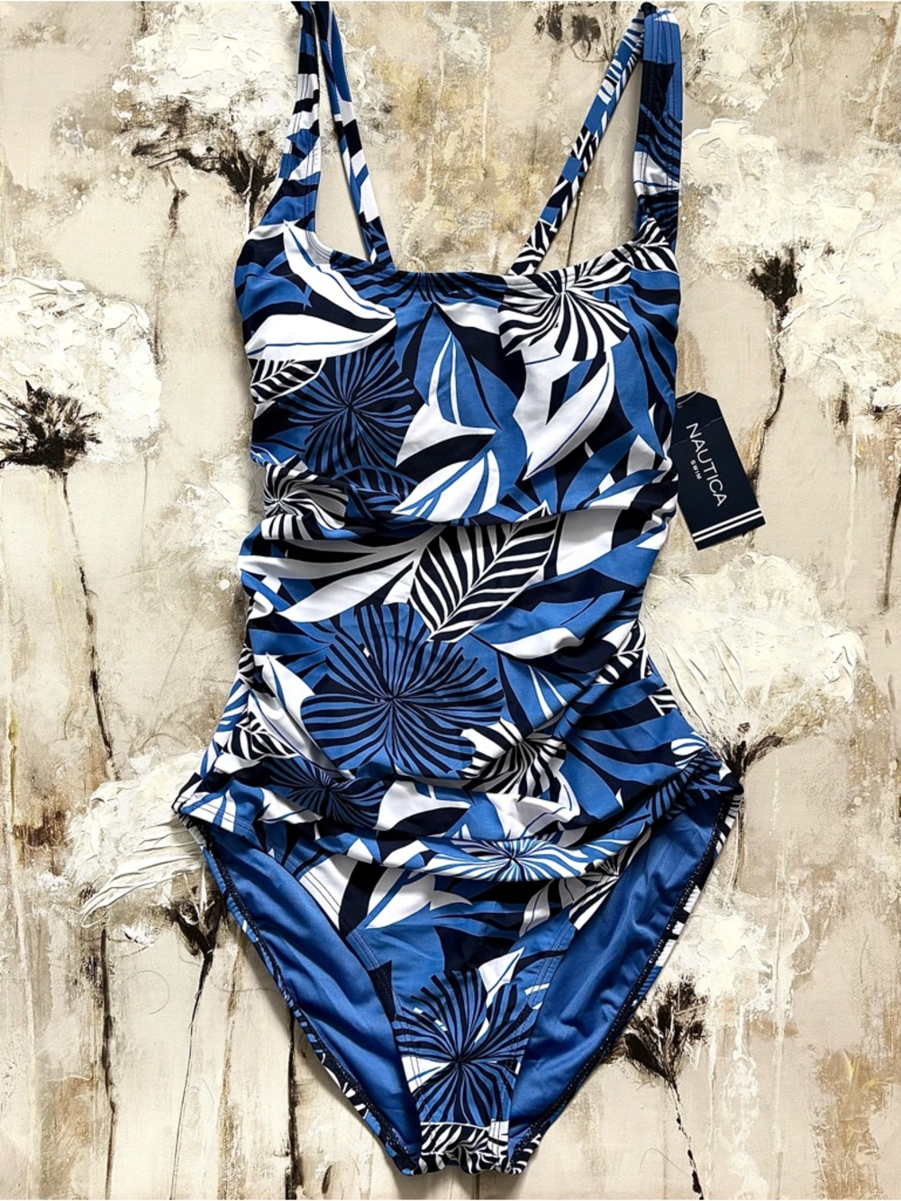 Nautica Blue Tropics One Piece Swimsuit